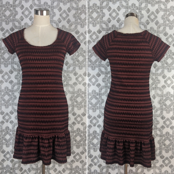 Free People Cozy Day Rust Knit Dress - Picture 2 of 8